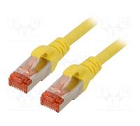 10 pcs : DK-1644-005/Y - Patch cord, S/FTP, 6, stranded, Cu, LSZH, yellow, 0.5m,