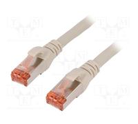 10 pcs : DK-1644-030 - Patch cord, S/FTP, 6, stranded, Cu, LSZH, grey, 3m, 27AWG