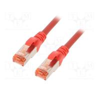 10 pcs : DK-1644-070/R - Patch cord, S/FTP, 6, stranded, Cu, LSZH, red, 7m, 27AW
