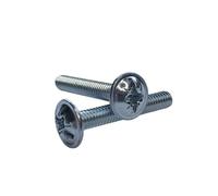 10 pcs Door Knob Handle M4 x 50mm Screws for Kitchen, Bedroom, Drawer, Cabinet, wardrobe, Door Zinc Plated - M4 Machine Zinc Plated Screws