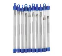 10 Pcs Double Cut Carbide Rotary Burr Set, Carbide Burrs for Die Grinder, Double Cut Rotary Tool Bits with 3mm Shank for Aviation Automotive Ship Surface Polishing