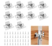 10 PCS Double Roller Catch Door Catches - Twin Roller Closet Catch Hardware, Double Ball Roller Tension Door Catches, Door Retainer Catch, Zinc Plated for Enhanced Durability and Performance
