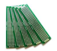 10 Pcs Double Side PCB Breadboard FR4 Tinned 2.54mm Pitch Green Kit For DIY Electronics Prototyping Soldering Projects