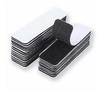 10 Pcs Double Sided Sticky Pads,Heavy Duty Velcro Tape Self Adhesive,Strong Mounting Waterproof Rectangle Hook and Loop Tape,Adhesive Strips for Indoor & Outdoor Hanging or Organizing Items(Black)