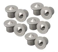10 Pcs Dowel Centre Point Set for Woodworking 6/8/10/12mm Steel Marker Pins with Chrome Plating Compatible with Hard and Soft Timber Joi(10mm)