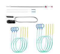 10 PCS Drain Snake Unblocker Tool Set,Reusable Drain Unblocker Tool Hair Clog Remover with Claw for Toilet Shower Kitchen Bathroom Sewer Tub Clogged Pipe Sink Cleaning Brush