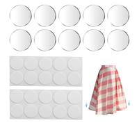 10 PCS Dress Weights for Women Hem, Invisible Reusable Clear Stick-on Skirt Hem Weight Acrylic Block to Prevent Dress from Being Blown Up by the Wind