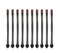 10 Pcs Dual End Eyeshadow Brush 2 in 1 Sponge Blending Concealer Soft Sided Makeup Brushes Cosmetic Tool for Women Ladies