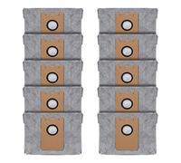 10 Pcs Dust Bags Compatible With Eufy Robovac L35 Hybrid LR30 Hybrid LR20 Auto-Empty Station, With Activated Carbon Fabric Parts Accessories