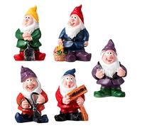 10 Pcs Dwarf Ornaments Garden Ornament Outdoor Gardening Lawn Fairy Small Patio Miniature Gnome Garden Decor Decorations Can Figurine Mini Dwarf Crafts Dwarf Models Synthetic Resin