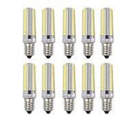 10 PCS E12 7W 152 LEDs 3014 SMD 600-700 LM Cold White Dimmable Silicone LED Corn Bulbs AC 220V (Color$Size : 220v$Warm White) (110v$Cold White)