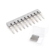 10 Pcs EB10-6 Terminal Bridge Connector, DIN Rail Terminal Block Press, Terminal Block External Bridge Jumpers, Side Plug-in Rail Terminal Block, Compatible with UK5N & UK2.5B