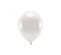 10 PCS Eco Friendly Latex Balloon 26 cm WHITE PEARL Metallic
