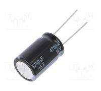 10 pcs : EEUFR1E332B - Capacitor: electrolytic, low ESR, THT, 3300uF, 25VDC, Ø16
