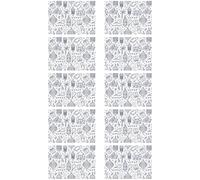 10 Pcs Eid Mubarak Gift Wrapping Paper, Large Festival Decorative Paper, Moon and Star Design, for Eid Decorations, Holiday Gift Wrapping, and Parties