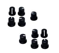 10 Pcs Electronic Control Potentiometer Knob 0.2 inch (6 mm) Knurl Shaft Hole Volume Control Electric Guitar Knob Effect Pedal Amplifier Potentiometer