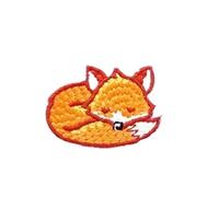 10 Pcs Embroidered Cute Fox Patches Clothes Bags DIY Applique Embroidery Parches Iron On Patch for(Type I)