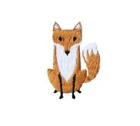 10 Pcs Embroidered Cute Fox Patches Clothes Bags DIY Applique Embroidery Parches Iron On Patch for(Type B)