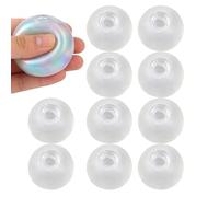 10 PCS Empty Stress Ball Blank Skins, Ball Empty Skin For DIY Squeeze Pressure Balls, Stress Relief Fidget Toy DIY Making Material