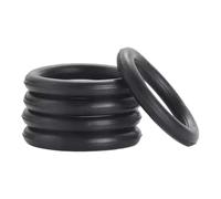 10 Pcs EPDM Rubber Seal Washer Tap Plumbing and General Sealing, 17mmx13mmx2mm Black