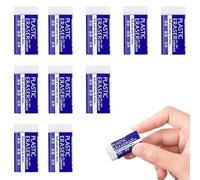10 PCS Eraser Multipack,Erasers for Kids,White 2b Rubbers Erasers,Classic Durable Latex Free Plastic Rubber,for Art/Sketching, School, Office & Students(White)
