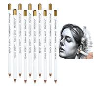 10 PCS Eraser Pencils for Artists Highlight Eraser Wooden Sketch White Pencil Rubber for Sketching Drawing Supplies Set Charcoal Drawings Pencils for Artists Revise Erasing Back to School Supplies