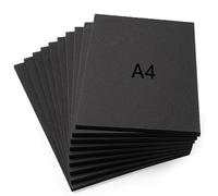 10 PCS EVA Foam Sheet,Black Foam Boards 6mm A4 High-Density Core Sheets for DIY,Cosplay,Modeling, Arts, Liner Sheet