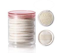 10 Pcs Exfoliating Loofah Sponge Pads, Face Loofah Exfoliator, Natural Luffa Sponge for Cleansing and Exfoliating Facial Skin, Perfect for Bath Spa