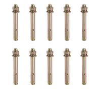 10 Pcs Expansion Bolts, M8×100mm Heavy Duty Expansion Screw, High Temperature Resistance Corrosion Resistance Concrete Anchor Bolts, for Masonry, Concrete and Heavy Duty Wall Fixing.