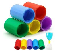 10 Pcs Experiment Tool Bottle Connector, Tube Bottle Connector Water Vortex Connector Plastic Tornado Tube for Tornado Making, Science Experiments, Testing, Education (5 Colors)