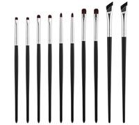 10 Pcs Eye Makeup Brush Set, Mini Eyeshadow Smudge Brushes, Precision Fine Point Eyeliner Brush for Gel Cream Liquid Concealer