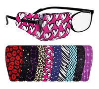 10 Pcs Eye Patches for Adults Cute Fabric Eyepatch Eye Patch for Glasses Eyeglasses Left or Right Eyes, 10 Mixed Styles (Assorted Style)