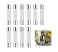 10 Pcs F3.15AL250V Ceramic Cartridge Fuses 6x30mm Fast Blow Ceramic Tube Fuses 3.15A 250V UK Replacement for Amplifier Energy Saving Lamp Ballast Fast Blow Tube