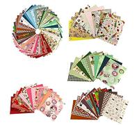 10 pcs Fabric Linen-Cotton Printed Boundle Patchwork Squares of 20 * 25cm