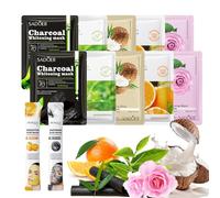 10 PCS Face Masks Skincare,Purely Natural Plant and Fruit Organic Extracts Moisturizing Repairing Face Mask Set,Face Masks Beauty,Firming Brightening Face Mask Sheet,Daily Skincare for All Skin Types