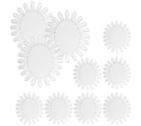 10 Pcs False Nail Swatches Wheels ,nail swatch sticks,nail swatch sticks,colour wheel, Plastic Nail Art Display & Color Tester Wheels for Nail Polish, Manicure Practice, & Sample Testing