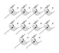 10 Pcs Fashion Earring Components Customer Design Adult Jewelry Piece Comfortable Wearing Accessories Stainless Steel Earring Blank