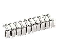 10 Pcs FBI-10-6 Fixed Bridge Jumper 10 Pole for DIN Rail Terminal Block, Insert-Pull Bridging Fit for UK2.5B UK5N