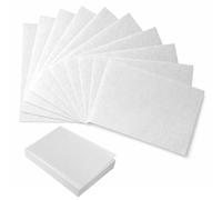 10 PCS Felt Fabric Sheets Craft, 30x20 cm Squares Felts Sheets Fabrics, 1mm Thick Soft Felts Fabric Sheet Fall Non-Woven Felt Paper for DIY Craft Sewing Squares Nonwoven Patchwork(White)