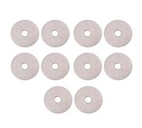 10 Pcs Felt Washers for Guitar Strap Buttons and Strap Pins, 13mm Diameter, 2mm Thickness, Black and White