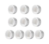 10 Pcs Female Thread Pipe End Cap White PVC Pipe Fittings Plumbing Threaded Plug Adapters Pipe Connector Sockets Sprinkler Coupling Caps for Pipe Repair Modification 25mm