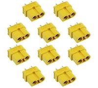 10 Pcs Female XT60U Compact Gold Plated Connector 30A amass RC Battery (Pack of 10)