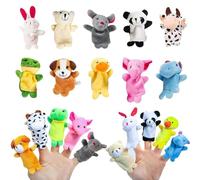 10 Pcs Finger Puppets for Toddlers and Babies - Mini Cartoon Cute Plush Nursery Rhyme Puppets Assortment for Boys & Girls - Schools, Shows, Playtime