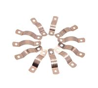 10 PCS Fit 15 22 28mm OD Tube Copper Pipe Clamp Bracket Support Hanger Fixed Plumbing Water(Fit 22mm Pipe OD)