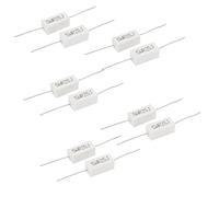 10 Pcs Fixed Resistors 5W Watt 0.25 Ohm J Ceramic Cement Power Single Resistors Resistor White AMNzOgOdL