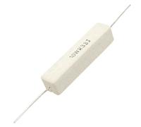 10 Pcs Fixed Resistors Ceramic Cement Power Resistors 10W Watt Single Resistors 0.33 ohm AMNzOgOdL