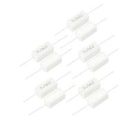 10 PCS Fixed Resistors Radial Lead Fixed Ceramic Cement Resistor White 5W Single Resistors 56 Ohm AMNzOgOdL