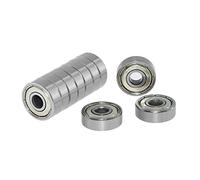 10 PCS Flange Ball Bearing Set 623ZZ 624ZZ 625ZZ Deep Groove Flanged Pulley Wheels for 3D Printers and DIY Projects(MR95ZZ)