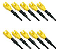 10 PCS Flexible Draining Tool Snap Funnel Set, Universal Car Oil Funnel with Extendable Flexible Spout for Car Motorcycle And Household Use-Yellow