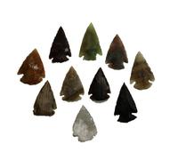 10 pcs Flint Knapping Arrowheads 2.5 to 3.5cm Stone Age Reproductions